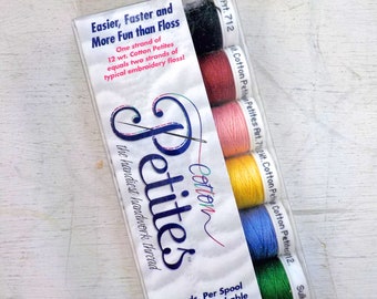 Best Selling Colors Cotton Petites, the handiest handwork thread, Sulky thread, 6 colors, 12 wt thread