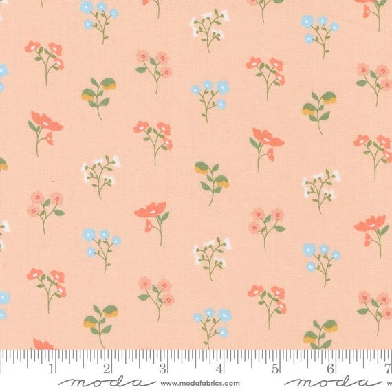 Dainty Meadow...Peachy 31741 17...Heather Briggs of My Sew Quilty Life...Moda Fabrics