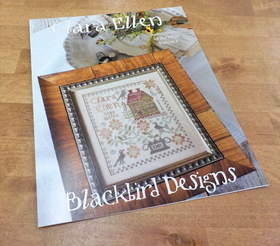 Clara Ellen, Anniversaries of the Heart Pattern 8, by Blackbird Designs...cross-stitch design