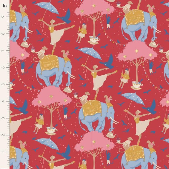Jubilee- Circus Life Jubilee Red...a Tilda Collection designed by Tone Finnanger