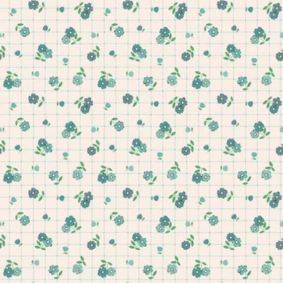 Farmhouse Fancy...tea towel teal...Elea Lutz...Poppie Cotton