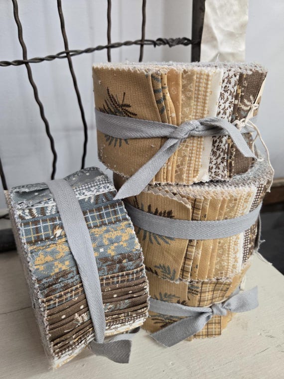 Thimbleweed...2 1/2 inch strip roll...designer Julie Hendricksen...Windham Fabrics...40 strips