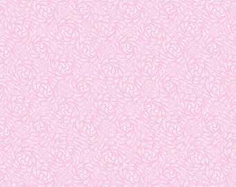 Cottage Charm Swirls Reverse NOIR-CD7313-PINK designed by Timeless Treasures, Pastel Floral