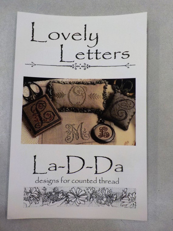 Lovely Letters by La-D-Da...cross stitch pattern