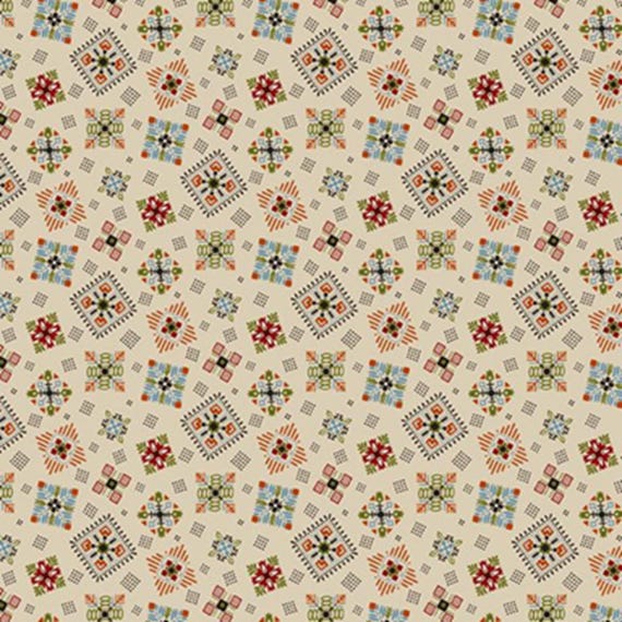 Dressing Gowns...R331257D...Multi Tossed Tiles...Judie Rothermel...Marcus Fabrics