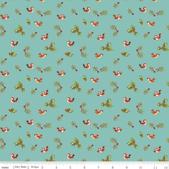 Jingle Bells...Holly Birds Cottage C14835-COTTAGE...The Cottage Mama...Riley Blake Designs