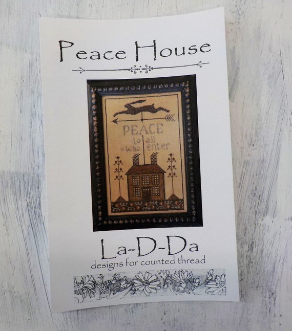 Peace House by La-D-Da...cross stitch pattern, cross stitch