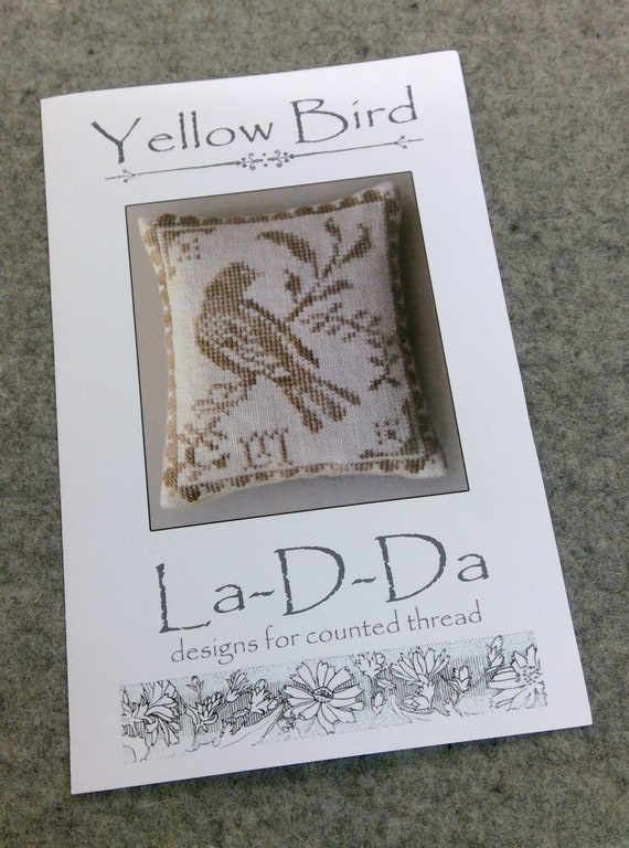 Yellow Bird by La-D-Da...cross stitch pattern