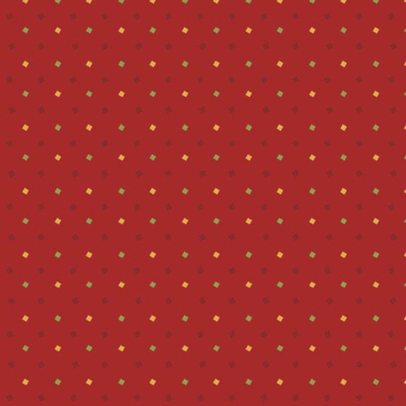 Yesteryear Yuletide Tidings R310615D-RED by Sheryl Johnson for Marcus Fabrics