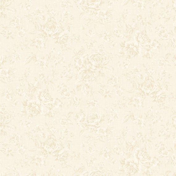 Charlotte...Y4613-57 Cream...Tonal Roses...Clothworks