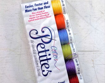 Summer Cotton Petites, the handiest handwork thread, Sulky thread, 6 colors, 12 wt thread