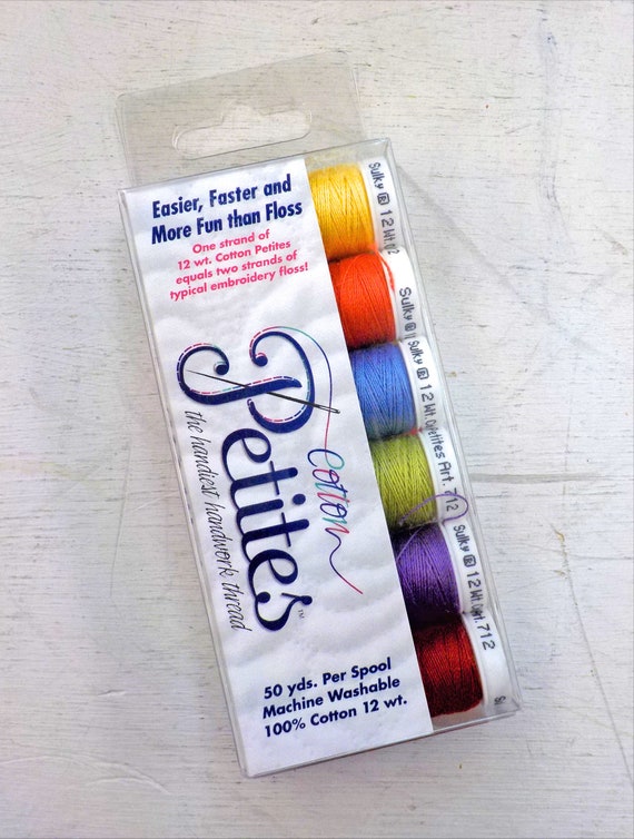 Summer Cotton Petites, the handiest handwork thread, Sulky thread, 6 colors, 12 wt thread