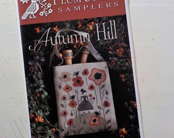 Autumn Hill by Plum Street Samplers...cross stitch pattern, autumn cross stitch