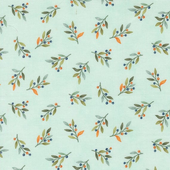 I Love Fall Most of All...Aqua 56144 13...Deb Strain...Moda Fabrics