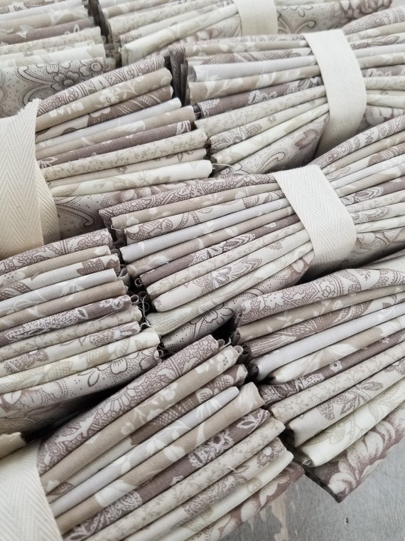 Butter Pecan fat quarter bundle...curated bundle of 10 taupe and tan fat quarters