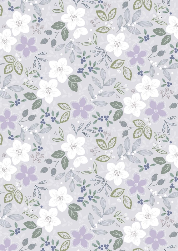 Winter's Garden...CC72.1...Winter's Promise...light silver pearlescent...Cassandra Connolly...Lewis & Irene