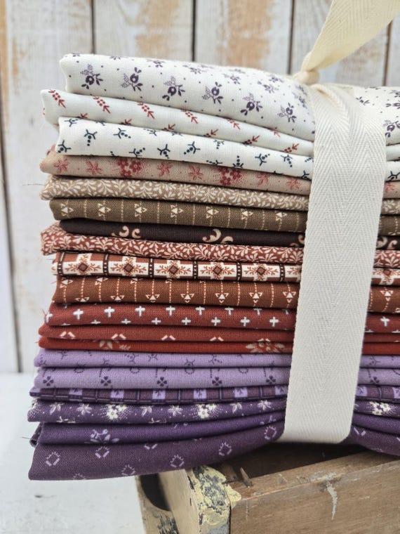 Needlework Necessities...HALF Yard Bundle...Sheryl Johnson...Marcus Fabrics...19 prints