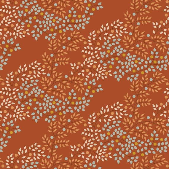 Creating Memories...Autumn, Thanksgiving, Halloween...Berrytangle Copper TIL130140-V15...Tilda fabrics...Tone Finnanger