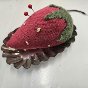 Summer Strawberry pincushion kit...pattern by sweetwater cotton shoppe