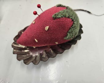 Summer Strawberry pincushion kit...pattern by sweetwater cotton shoppe
