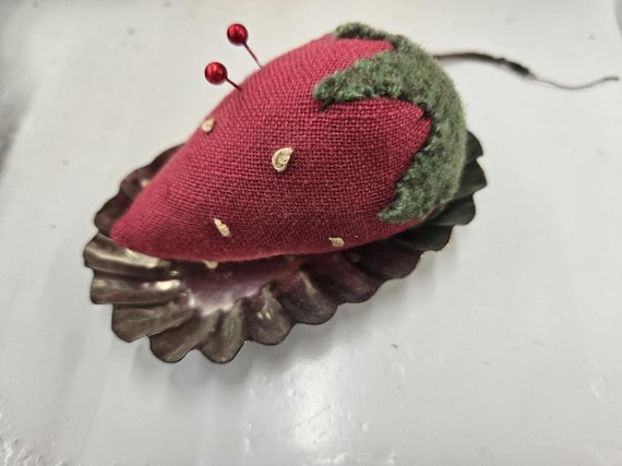 Summer Strawberry pincushion kit...pattern by sweetwater cotton shoppe