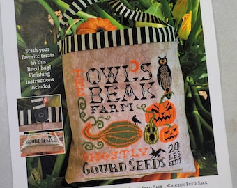 Halloween Seed Sack by Carriage House Samplings...cross-stitch design