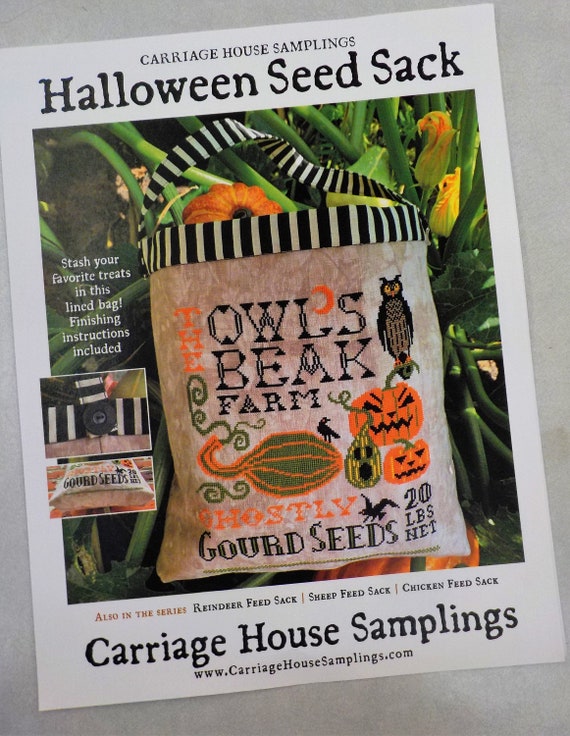 Halloween Seed Sack by Carriage House Samplings...cross-stitch design