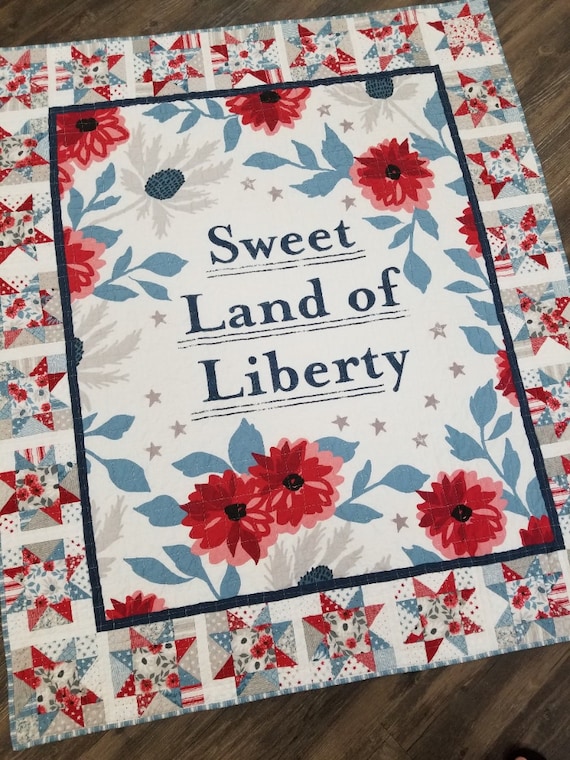Parade Day Quilt Kit...designed by Mickey Zimmer...Old Glory...Lella Boutique...patriotic, Americana diy project