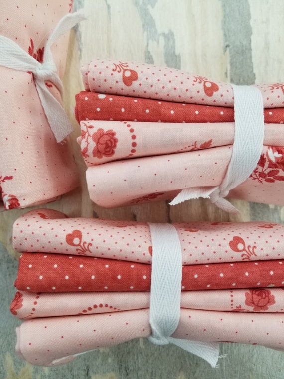 Ridgewood Blossom and Rosewater Fat Quarters designed by Minick and Simpson for Moda Fabrics
