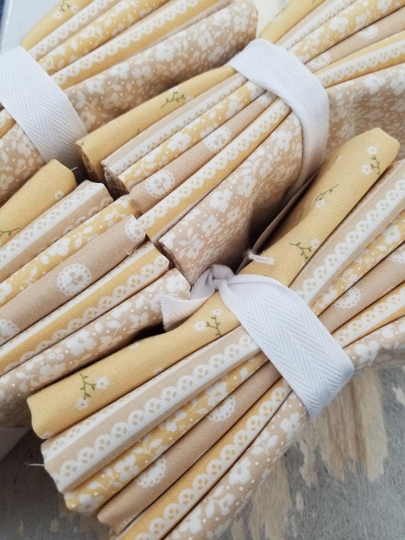 Dainty Meadow...Buttercup & Wheat FQ bundle...Heather Briggs of My Sew Quilty Life...Moda Fabrics...6 prints