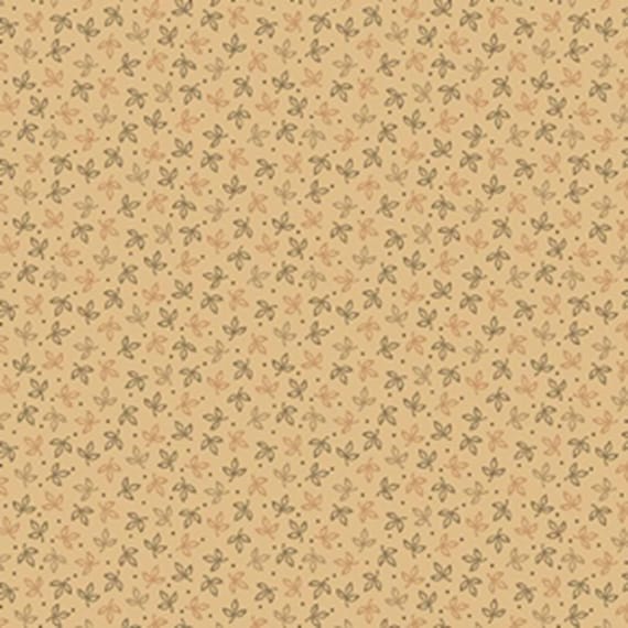 Cheddar and Coal III...R171480D BEIGE...Leaves...Pam Buda...Marcus Fabrics