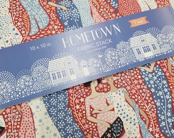 Hometown Fabric Stack...a Tilda Collection...by Tone Finnanger...40--10 inch squares