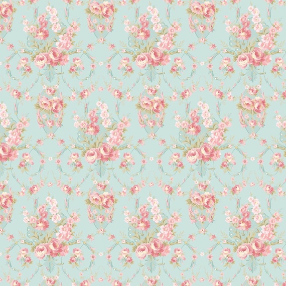 Charlotte...Y4612-101 Light Turquoise...Damask...Clothworks