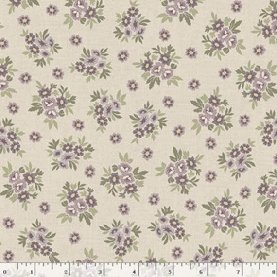 Flower Garden...R541202D CREAM...Small Bouquets...Dolores Smith/Timeworn Toolbox...Marcus Fabrics