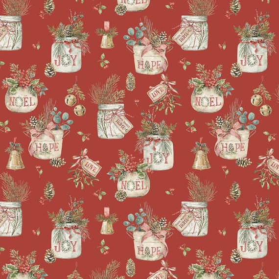 Holiday Spirit...CD17460-RED...Lisa Audit...Riley Blake Designs