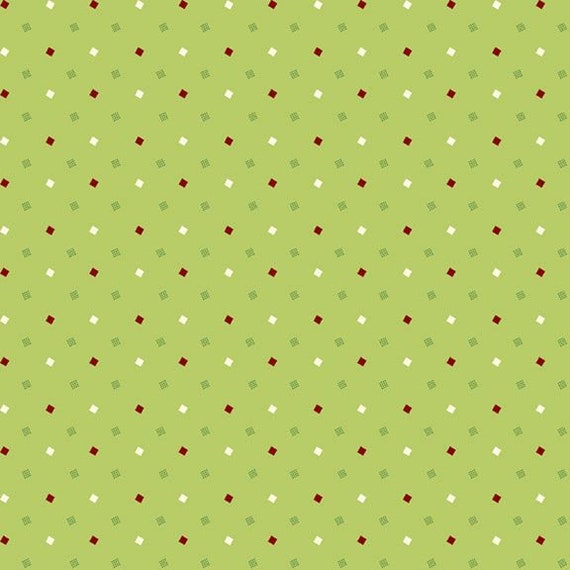 Yesteryear Yuletide Tidings R310615D-LIME by Sheryl Johnson for Marcus Fabrics