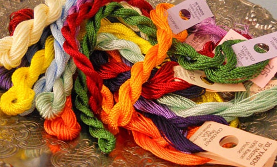 Rainbow Thread Pack of 10 skeins of Edmar Thread.