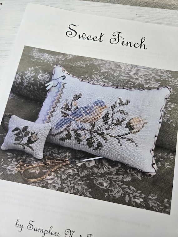 Sweet Finch...Samplers Not forgotten...cross stitch kit