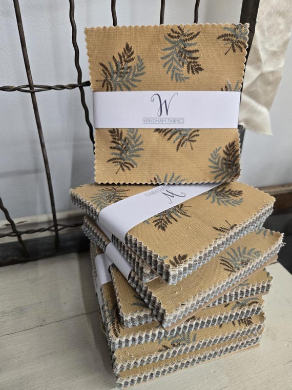 Thimbleweed...5 inch pack...designer Julie Hendricksen...Windham Fabrics...42 squares