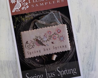 Spring has Sprung by Plum Street Samplers...cross stitch pattern, cross stitch