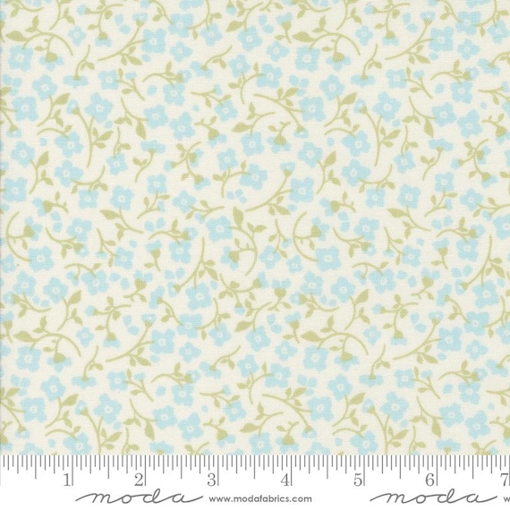 Dainty Meadow...Porcelain Sky 31744 33...Heather Briggs of My Sew Quilty Life...Moda Fabrics