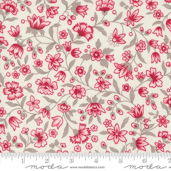 My Summer House Cream 3041 11 designed by Bunny Hill Designs for Moda Fabrics