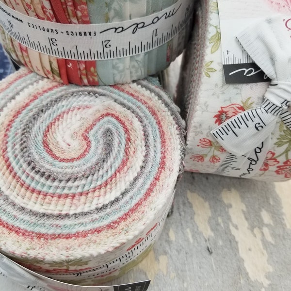Bliss jelly roll by 3 Sisters for Moda Fabrics...40--2 1/2 inch strips