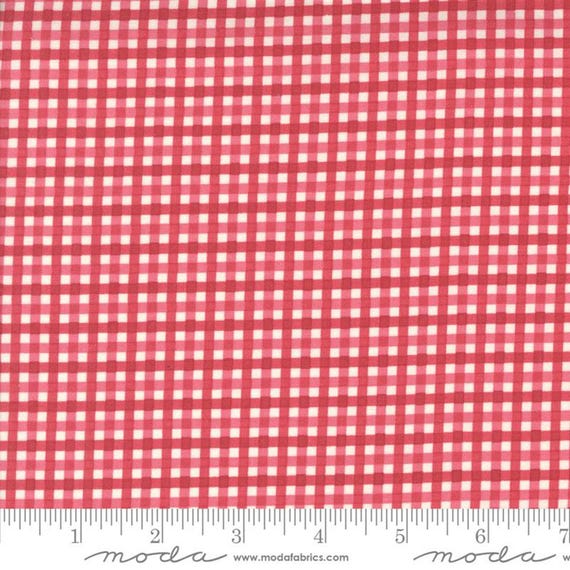 Hollyhocks & Roses...Geranium Red 3057-13...Bunny Hill Designs...Moda Fabrics