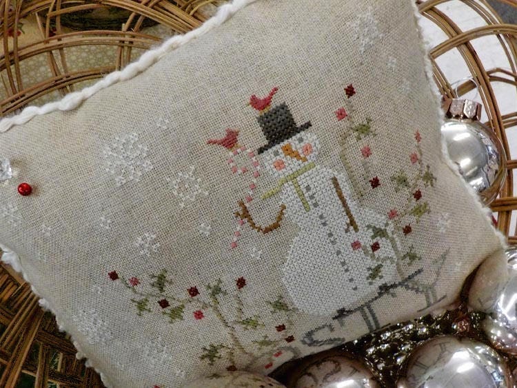Jolly Happy Soul by Brenda Gervais of With Thy Needle & Thread...cross-stitch design...kitted