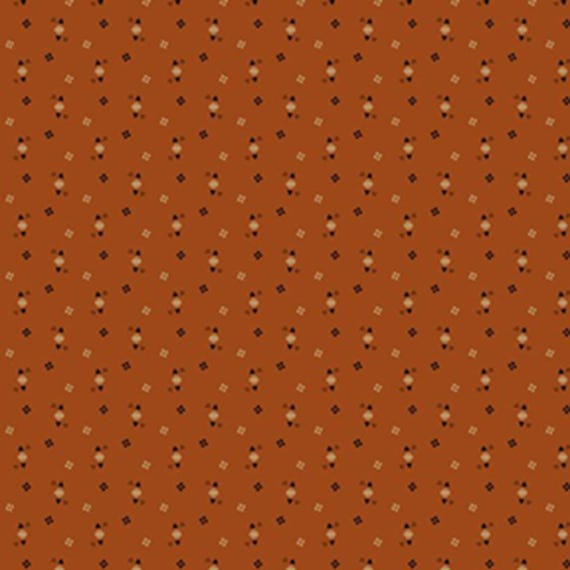 Cheddar and Coal III...R171481D CHEDDAR...triangle dots...Pam Buda...Marcus Fabrics