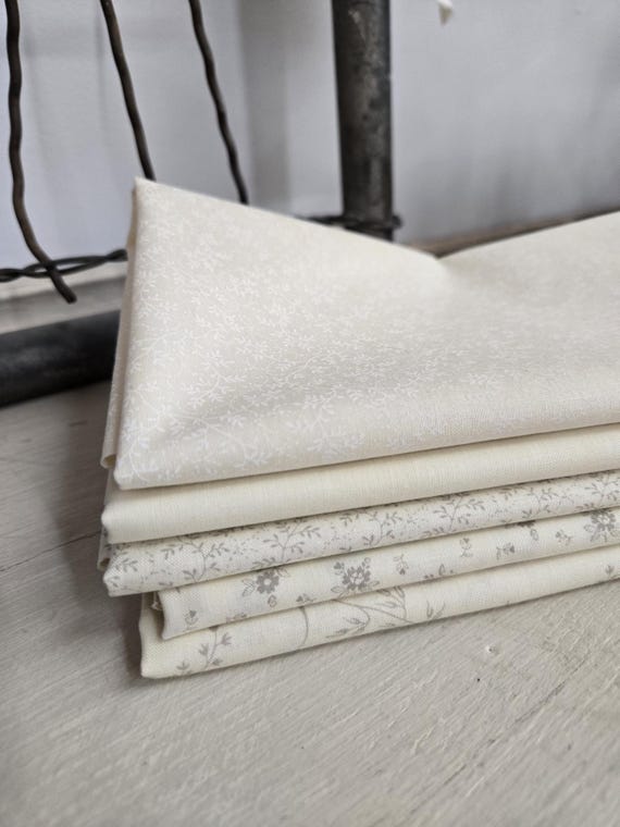 Ambiance...Porcelain Tonals...FQ bundle...3 Sisters...Moda Fabrics...5 prints