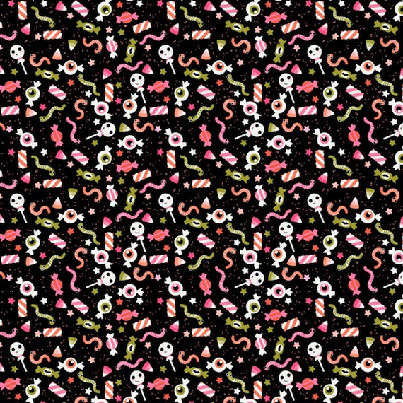 Not Scary...Gooey Sweets Black...Jill & Rani...Poppie Cotton
