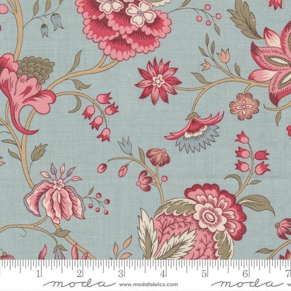 Antoinette Ciel Blue 13951 13 by French General for Moda Fabrics