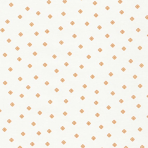 Hints of Prints, Flowerhouse 30's...Squares Orange FLHD219008...Debbie Beaves...Robert Kaufman Fabrics